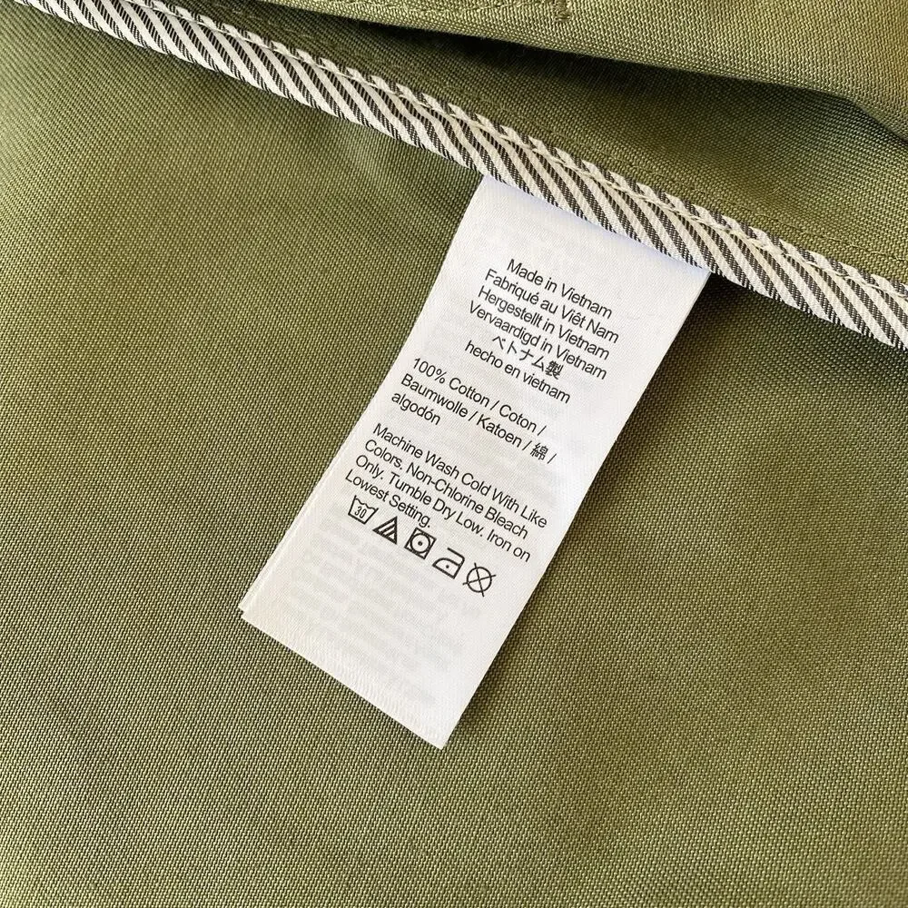 NWT J. Crew Heritage Barn Jacket Green Waxed Canvas Twill Womens S Chore Coat - Picture 12 of 16